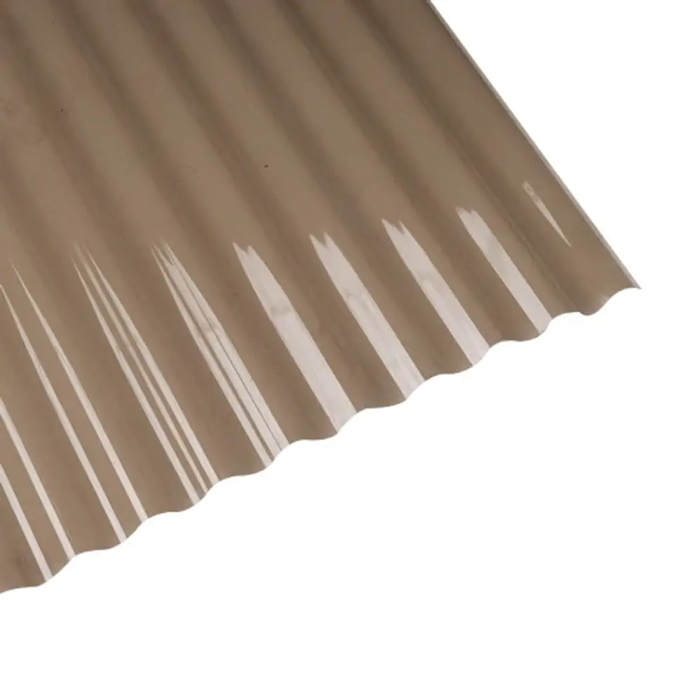 Policarbonato Ondulado Cafe 0.5 mm 0.81 x 3.00 m  1