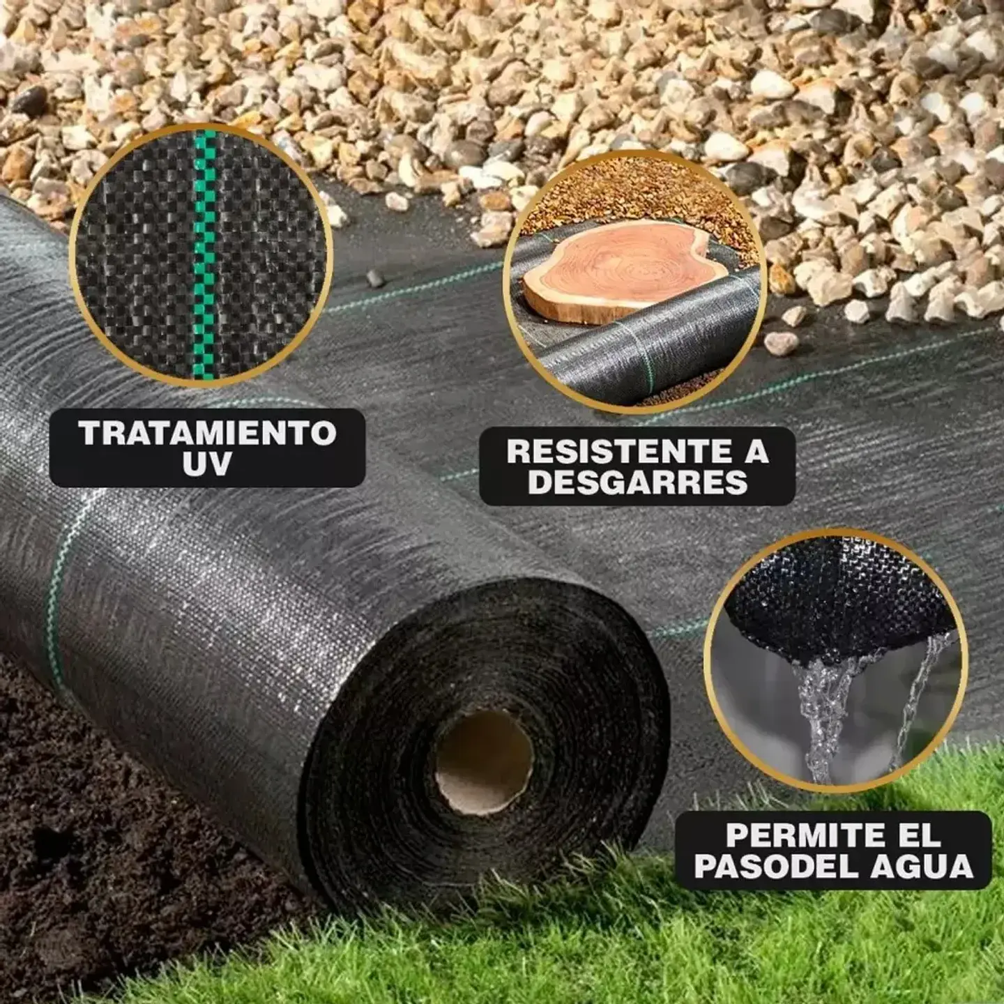 Malla Ground Cover Antimaleza por metro 2
