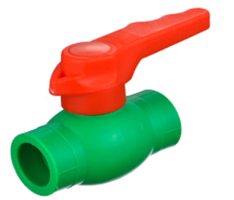 VALVULA DE BOLA PPR MANILLA ROJA 32 AGUA CALIENTE