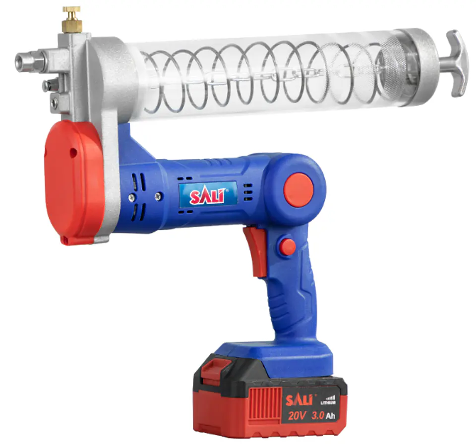 PISTOLA DE ENGRASE INALAMBRICA 800ML 20V SALI 2BAT 3AH 1