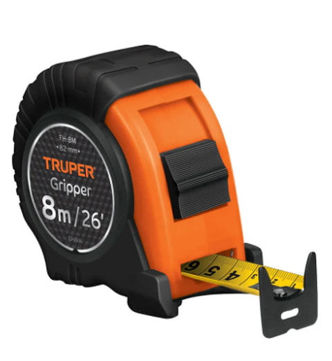 HUINCHA DE MEDIR TRUPER 8M GRIPPER