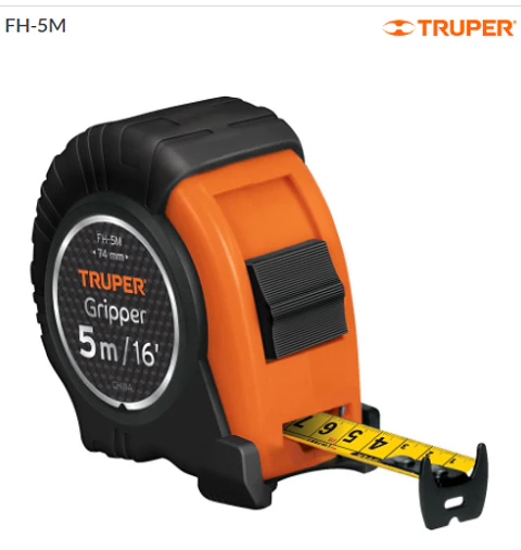 HUINCHA DE MEDIR TRUPER 5M GRIPPER