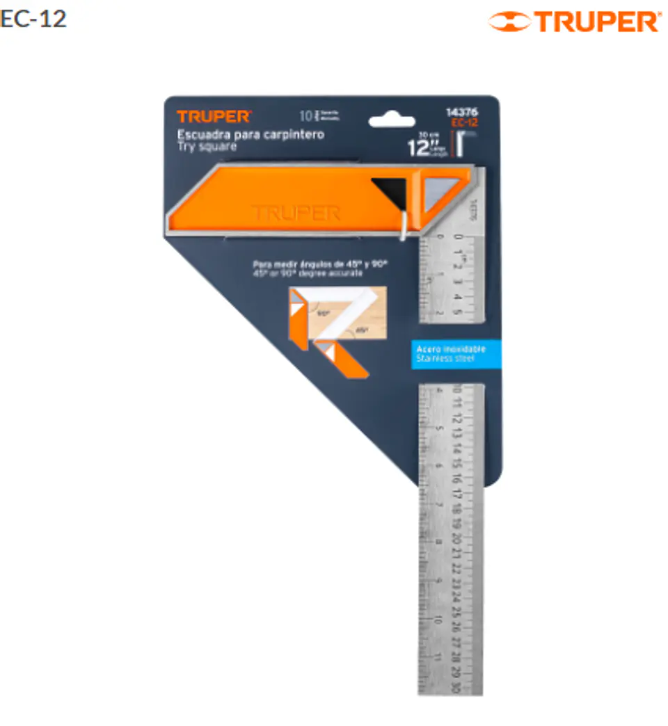 ESCUADRA CARPINTERA 12'' TRUPER 1