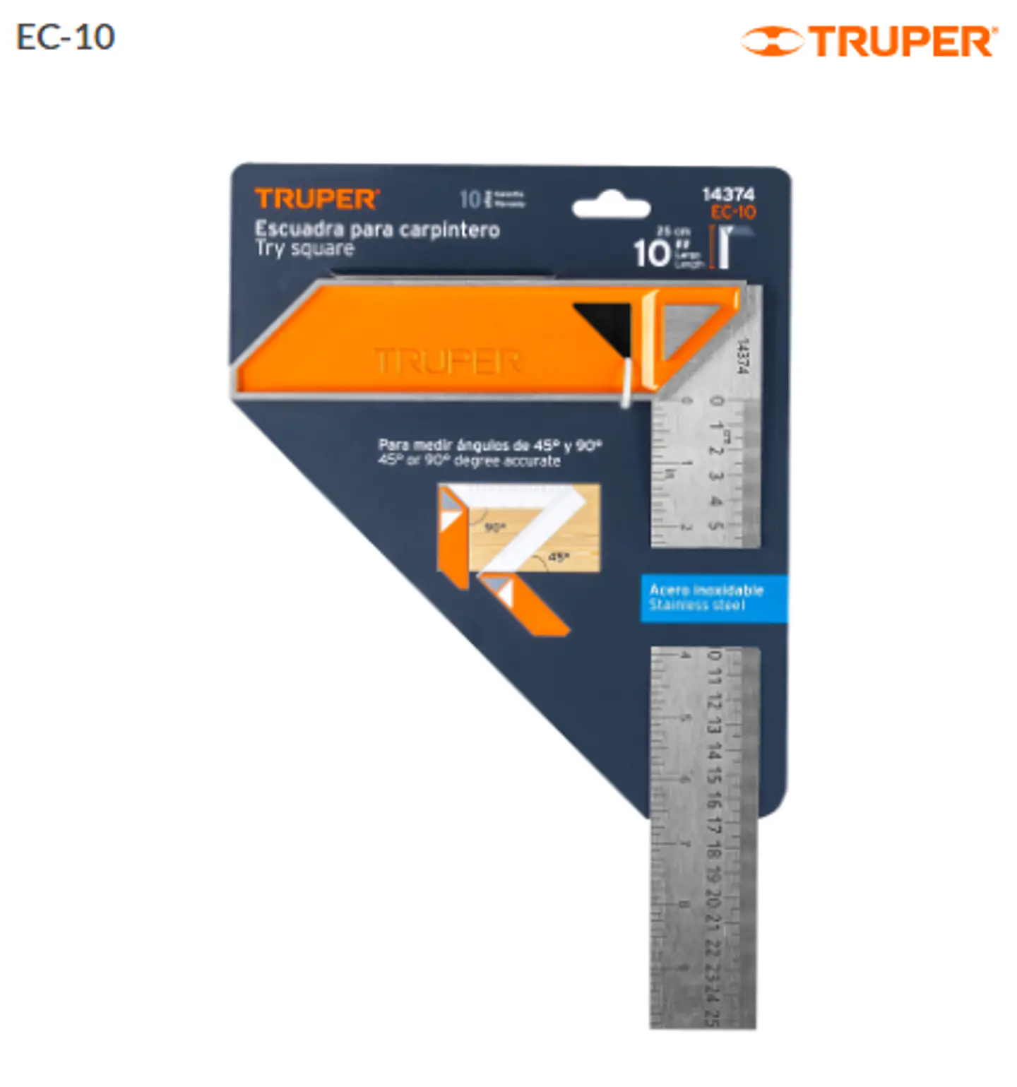 ESCUADRA CARPINTERA 10'' TRUPER 1
