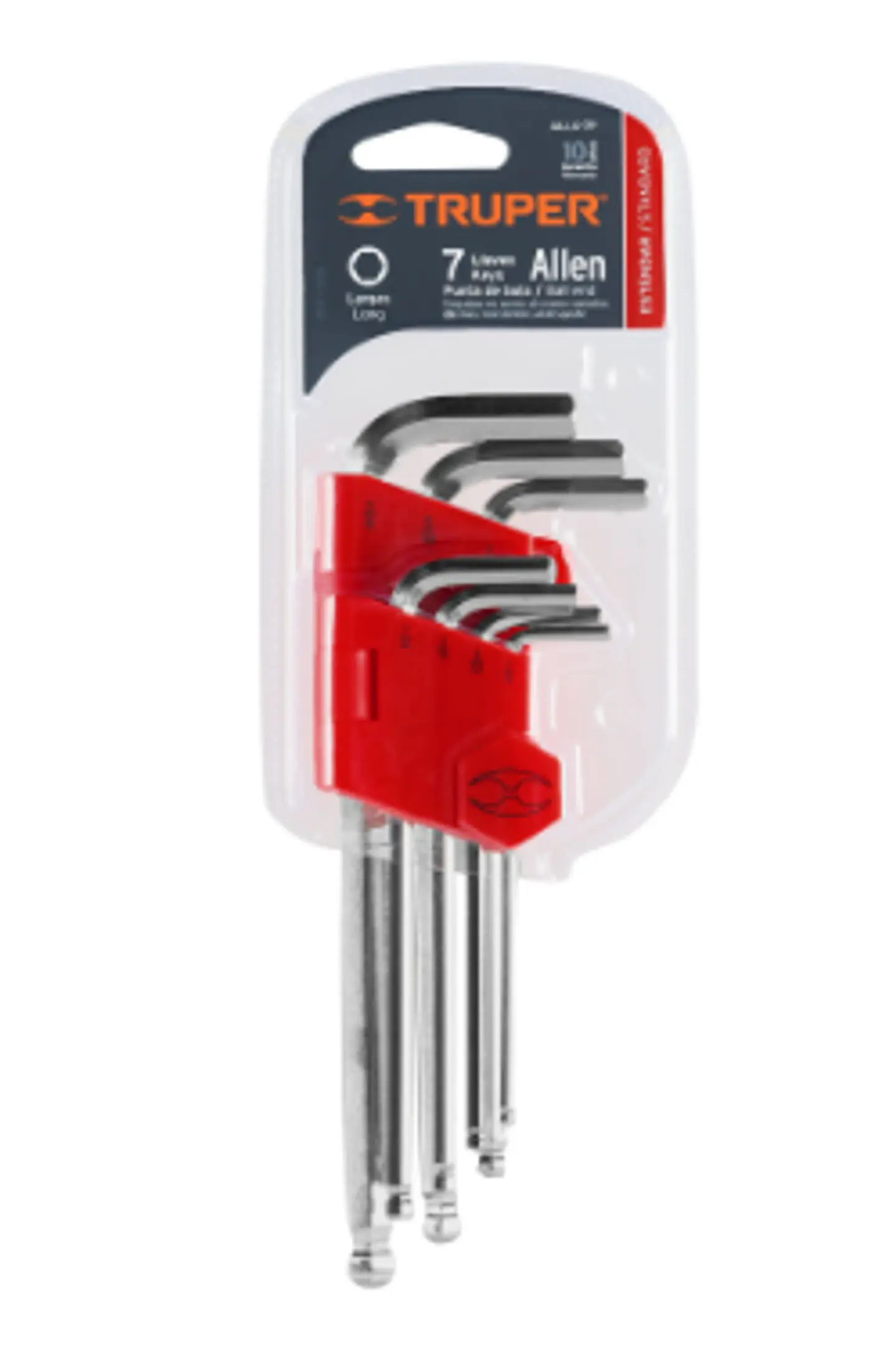 JGO LLAVE ALLEN TRUPER 7PCS (ROJO) CAB HEX 1