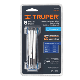 JUEGO ALLEN TRUPER NAVAJA 8PCS MILIMETRIC