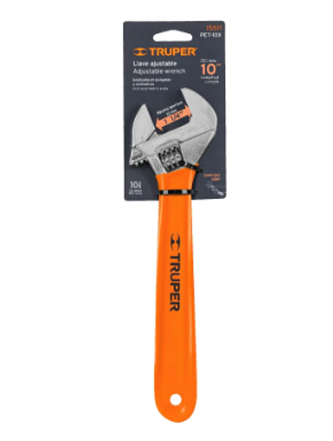 LLAVE AJUSTABLE 10'' TRUPER GRIP