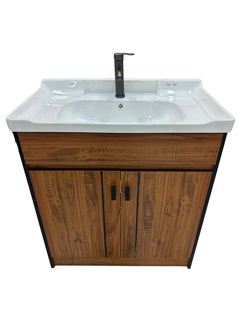 VANITORIO CON MUEBLE CAFE 80CM