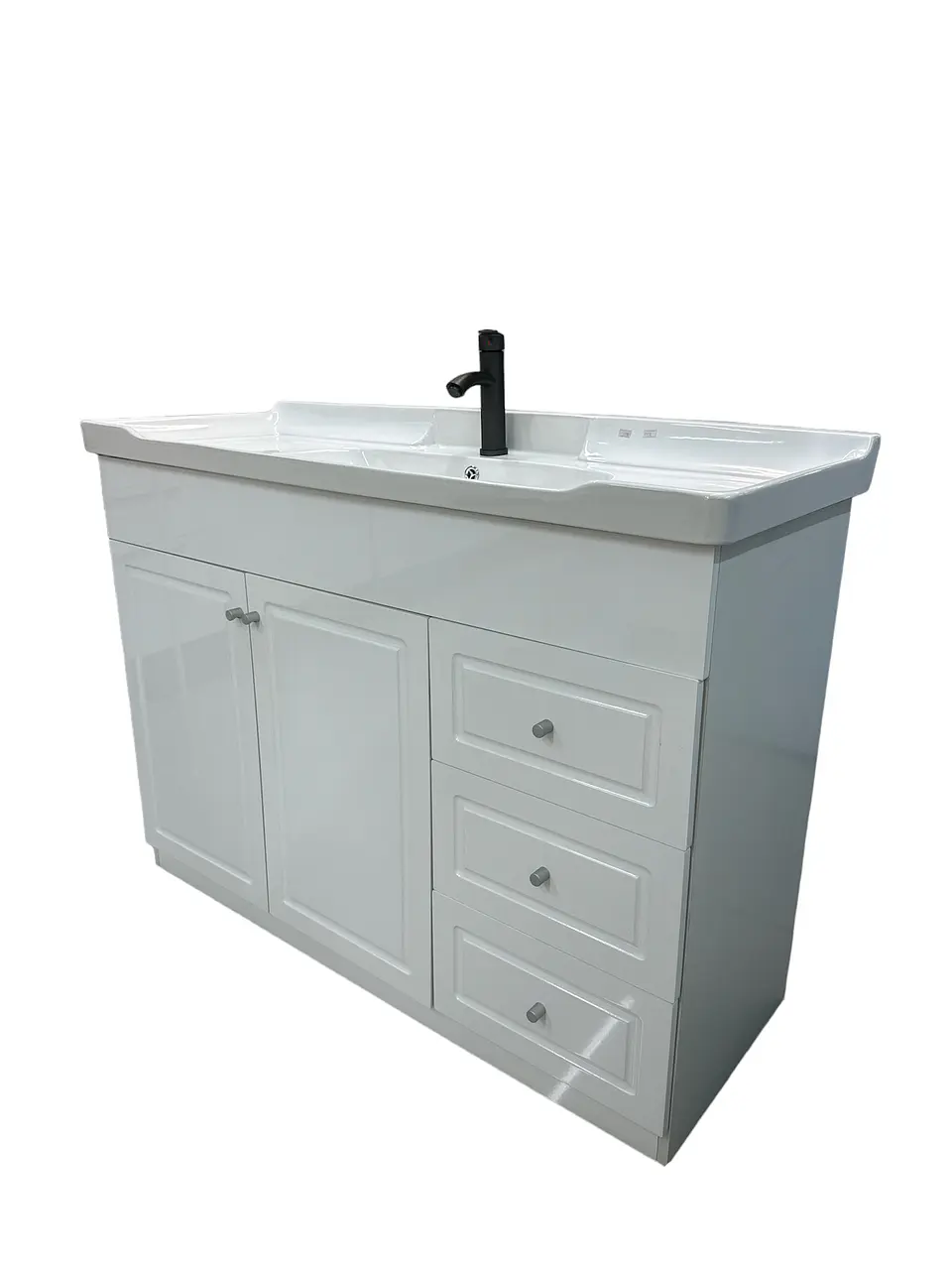 VANITORIO CON MUEBLE BLANCO 120CM BAÑO 1