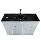 VANITORIO CON MUEBLE BRILLO NEGRO 120CM - Miniatura 1
