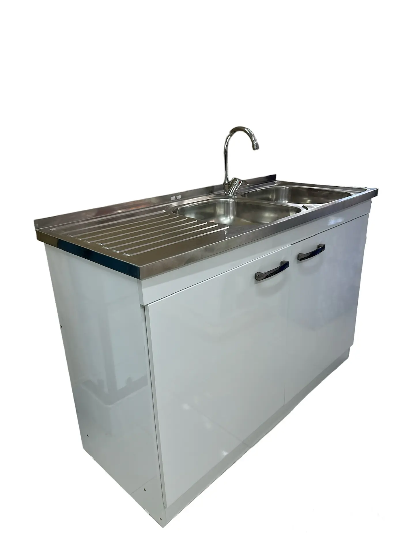 MUEBLE COCINA SECADOR IZQ/DER BLANCO C/ GRIFERIA 120cm FANALOZA 3