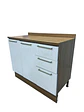 MUEBLE BASE CON CUBIERTA DUSCHY 1050X920X520 TRES PUERTAS + DOS CAJONES (9) - Miniatura 1