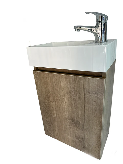 MUEBLE LAVAMANOS  AEREO GUNNAR RESINA 40X22X62 DS33 EKO