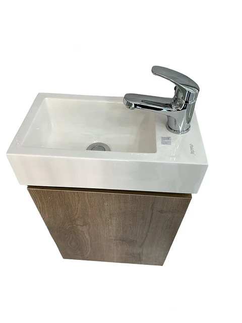 MUEBLE LAVAMANOS  AEREO GUNNAR RESINA 40X22X62 DS33 EKO
