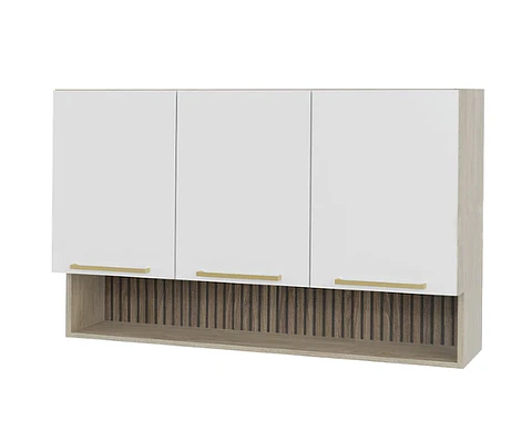 MUEBLE MURAL CON NICHO 1200X800X305MM TRES PUERTAS (5)