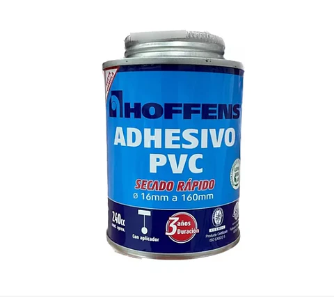 ADHESIVO PVC HOFFENS 240CC (SECADO RAPIDO)