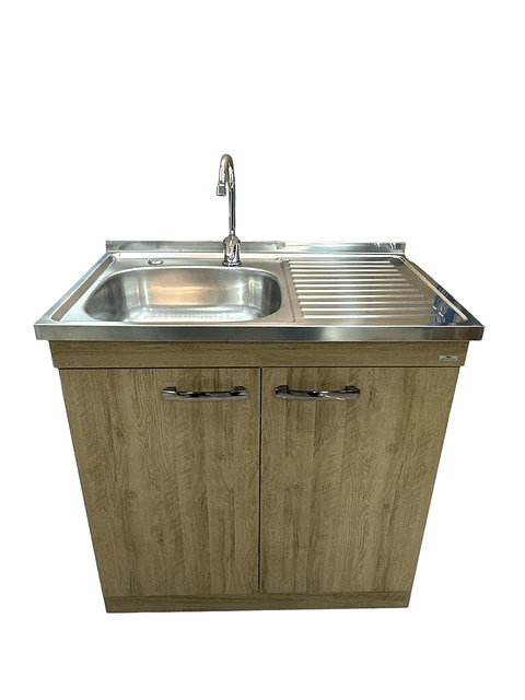 MUEBLE COCINA IZQ/DER NOGUEIRA C/ GRIFERIA 80CM