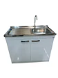 MUEBLE COCINA SECADOR IZQ/DER BLANCO C/ GRIFERIA 100cm FANALOZA - Miniatura 2