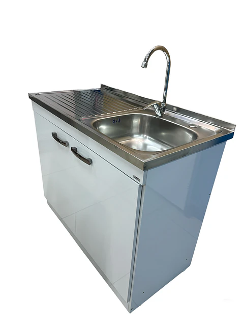 MUEBLE COCINA SECADOR IZQ/DER BLANCO C/ GRIFERIA 80cm FANALOZA
