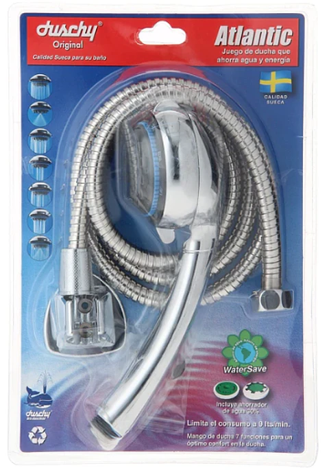 JUEGO DUCHA ATLANTIC DUSCHY CROMO 1.5M
