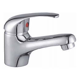 Llave Monomando Lavatorio Colomba Taumm Acabado Cromado Color Plateado