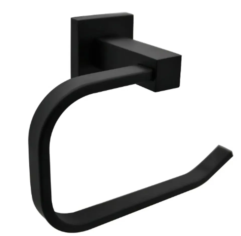 TOALLERO DE MANO NEGRO MATE LINEA SCHWARZ 1