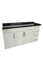 MUEBLE POSFORMADO 150CM BLANCO Y NEGRO - Miniatura 2