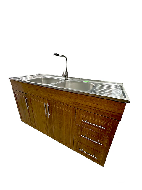 MUEBLE COCINA CAFE 150CM DOBLE 