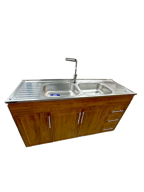 MUEBLE COCINA CAFE 150CM DOBLE 