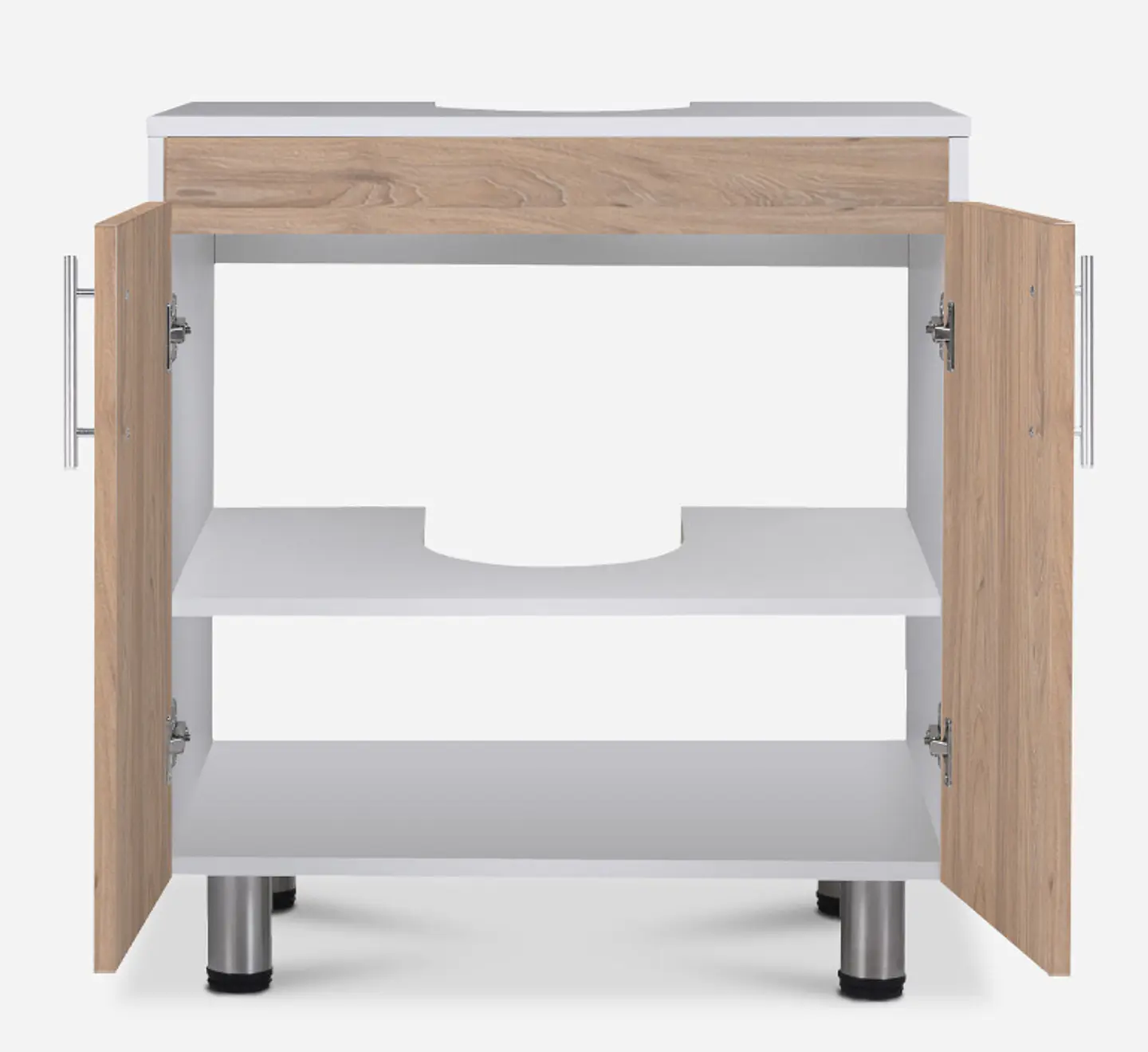 Vanitorio 2 Puertas Blanco Olmo 60X67X42 2