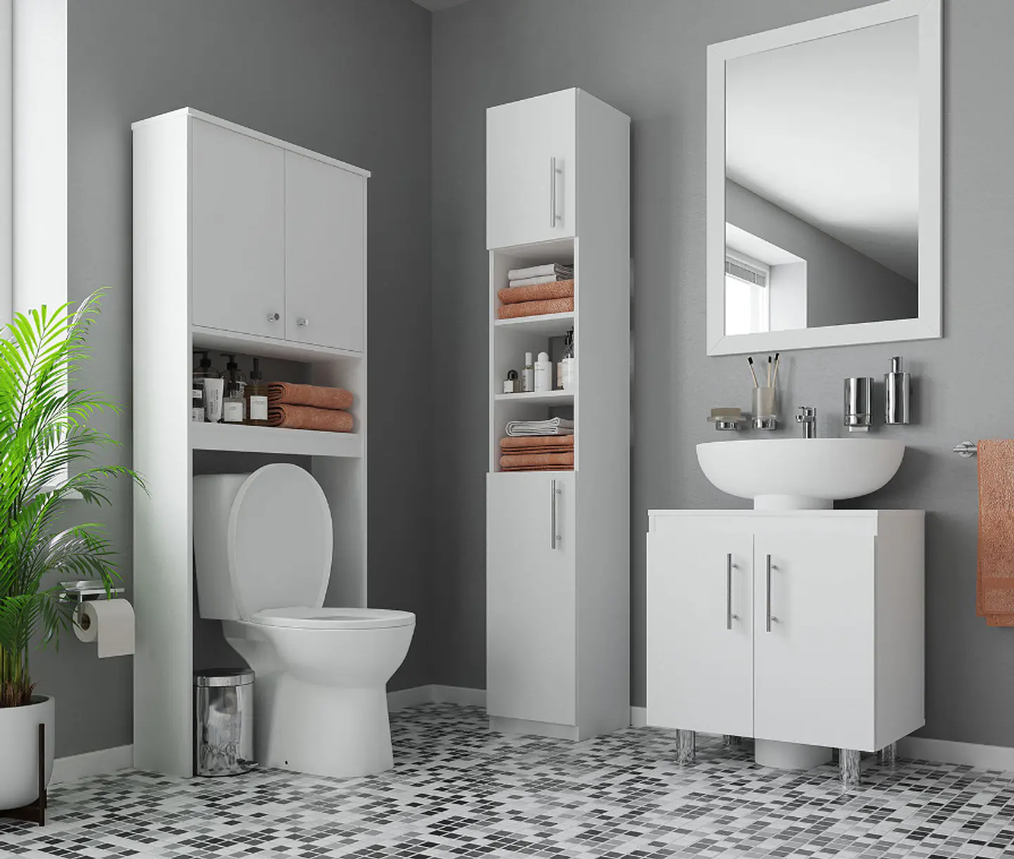 Estante WC Puertas Superior 3