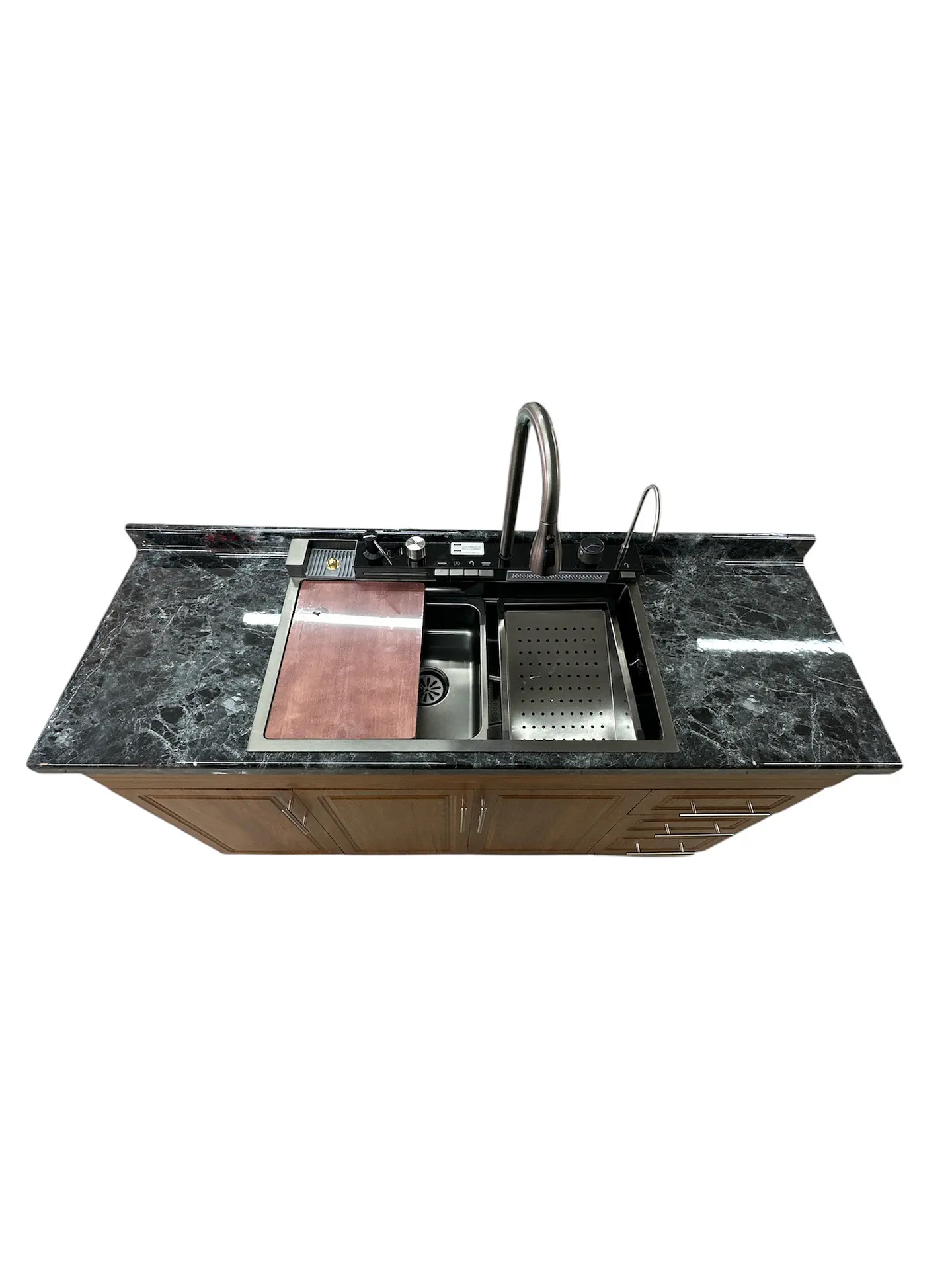PACK MUEBLE CAFE 150CM + CUBIERTA LAVAPLATO MULTIFUNCION 76x45 5