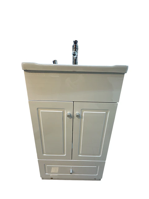 VANITORIO BLANCO CON CAJON 50CM + GRIFERIA REGALO
