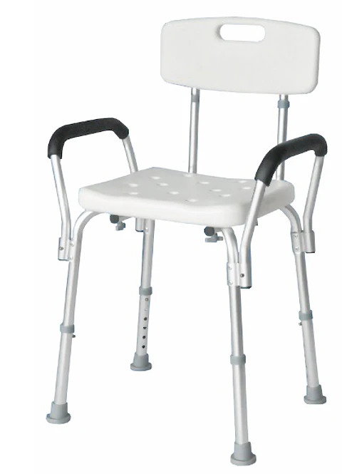 ASIENTO SEGURIDAD CON RESPALDO Y BRAZOS DUCHA