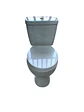 TAZA BAÑO WC BLANCO CON EJE A 20CM - Miniatura 4