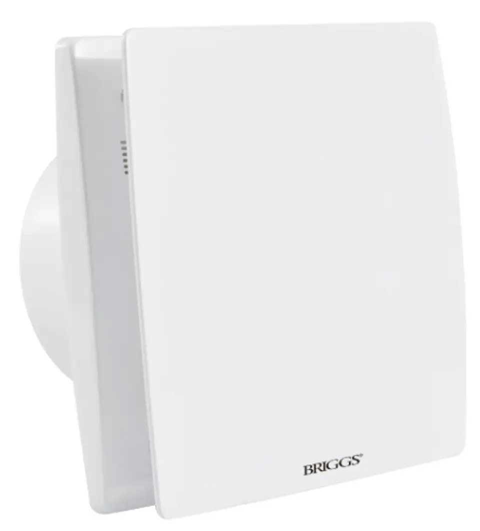 Extractor Aire Techo/pared 4´´ Con Sensor Y Timer Briggs Color Blanco 1