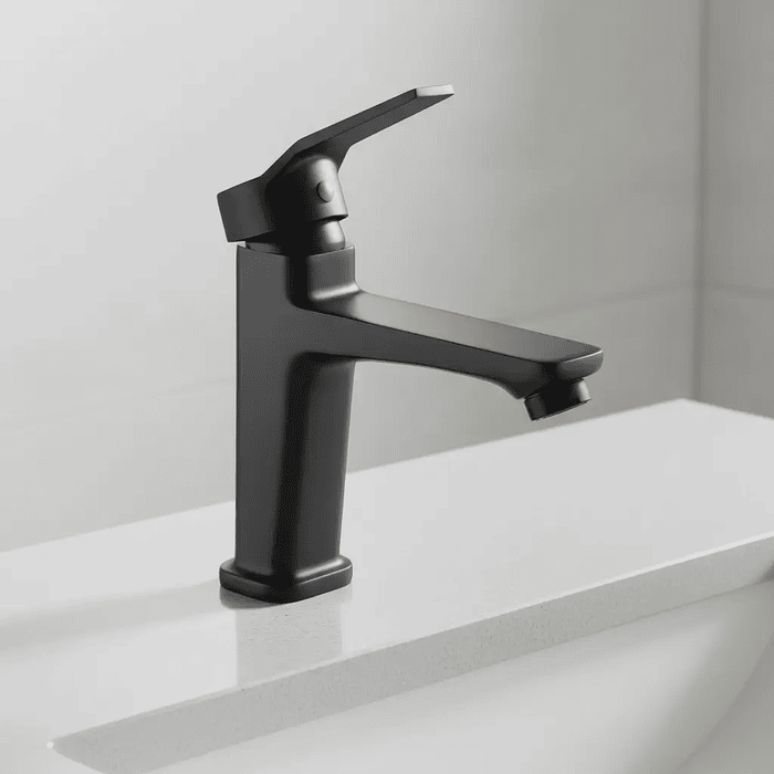 Monomando Lavamanos Compass Matte Black Coolstart 2