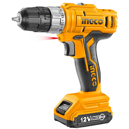 Taladro Inalámbrico Ingco 12v/0.8-10mm Ingco Cdli1221 Amarillo 50/60hz
