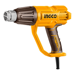 Pistola De Calor 2000w Hg200078 Ingco Con Accesorios Color Amarillo