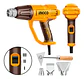 Pistola De Calor 2000w Hg200078 Ingco Con Accesorios Color Amarillo - Miniatura 2
