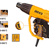 Pistola De Calor 2000w Hg200078 Ingco Con Accesorios Color Amarillo 3