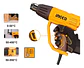 Pistola De Calor 2000w Hg200078 Ingco Con Accesorios Color Amarillo - Miniatura 3