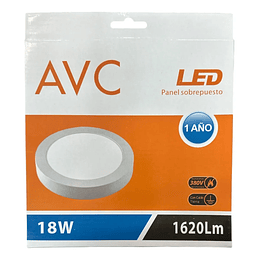 Plafon Led 18w Luz Fria 6500k Sobrepuesto Redondo