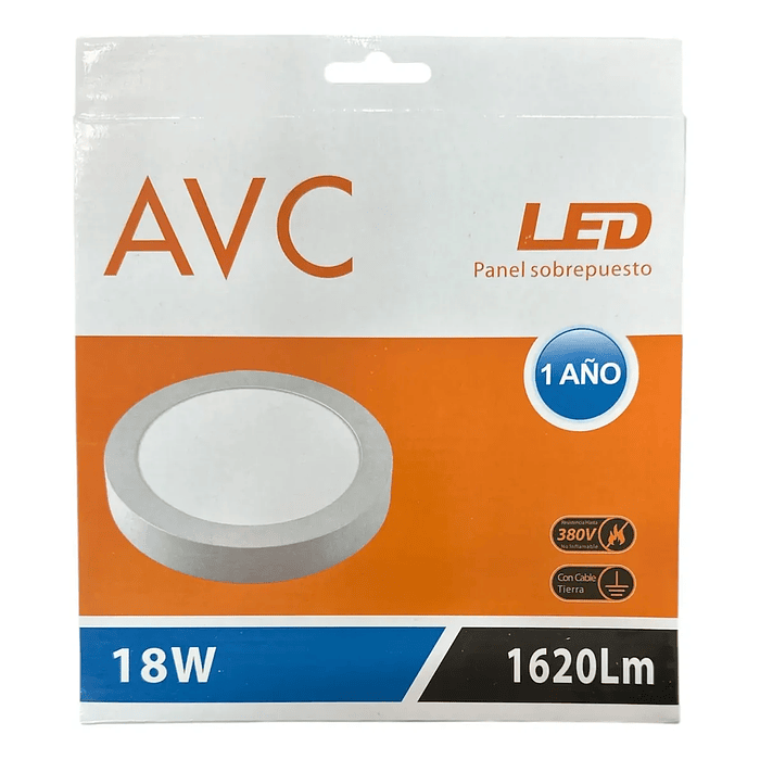 Plafon Led 18w Luz Fria 6500k Sobrepuesto Redondo