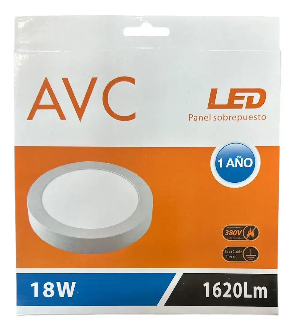 Plafon Led 18w Luz Fria 6500k Sobrepuesto Redondo 1