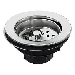 Desague Lavaplatos Grande 4 Utility Plastico Cromado Aquakit