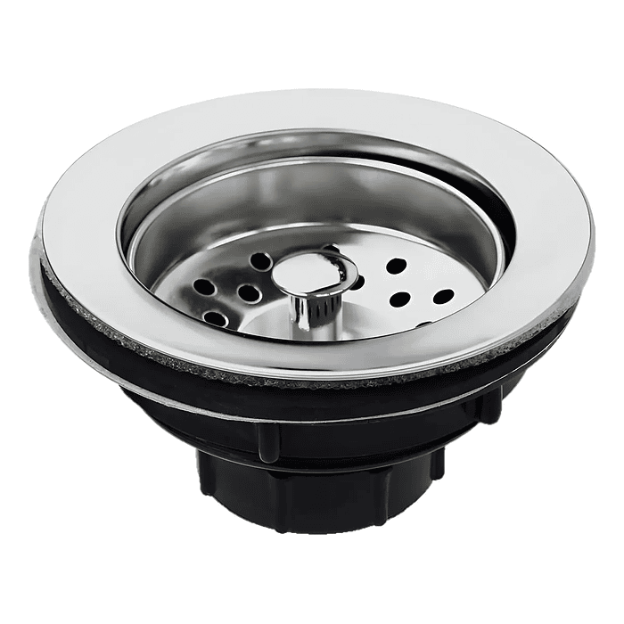 Desague Lavaplatos Grande 4 Utility Plastico Cromado Aquakit