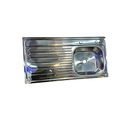 LAVAPLATOS CUBIERTA ACERO INOX 100CM SECADOR IZQ FAS