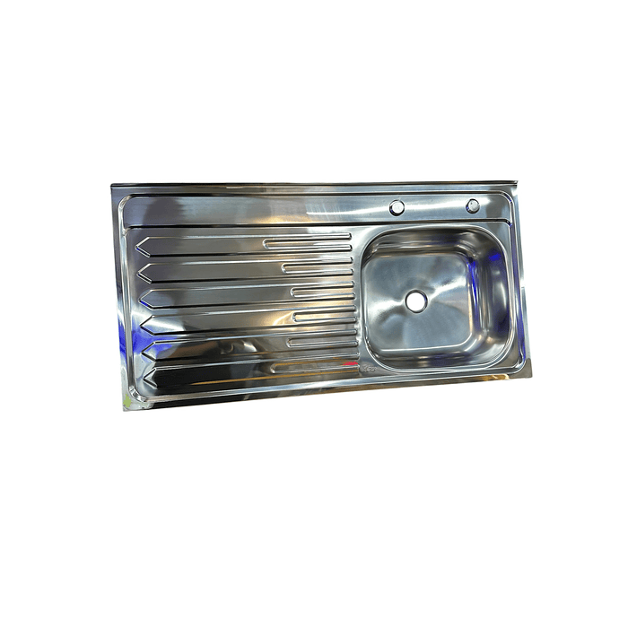 LAVAPLATOS CUBIERTA ACERO INOX 100CM SECADOR IZQ FAS 1