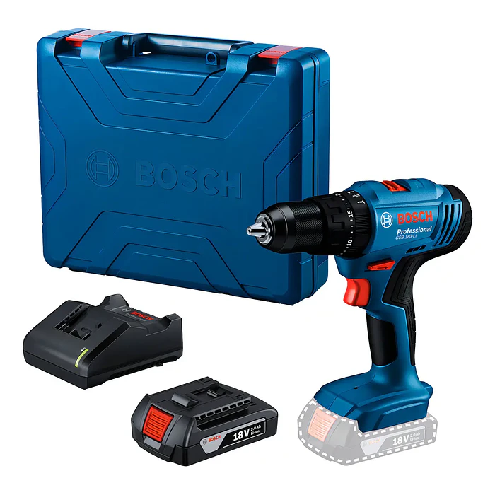 Taladro Percutor Atornillador A Bateria Bosch Gsb 183-li Color Azul Frecuencia 50hz